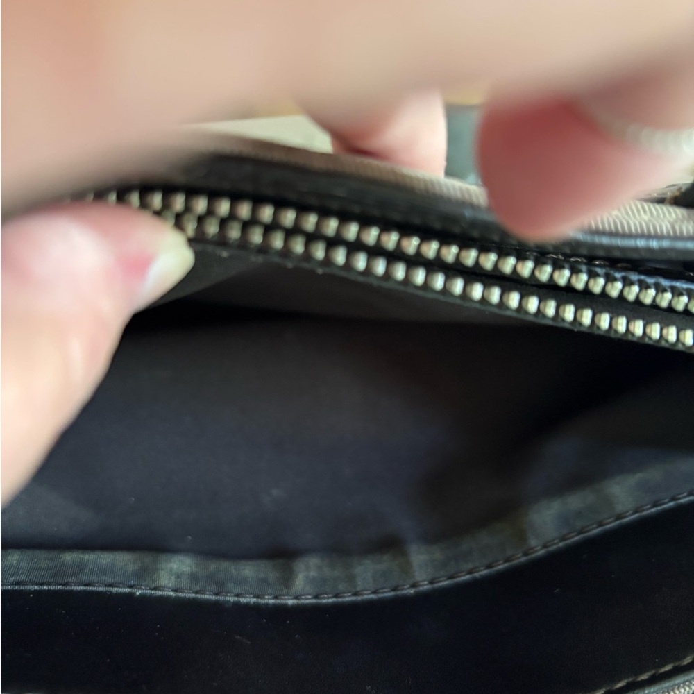 Cole Haan Estée Lauder small shopper Mink/chocolate purse - Picture 4 of 8